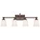 Quoizel Nicholas 30 1/2" Wide Harbor Bronze Bath Light