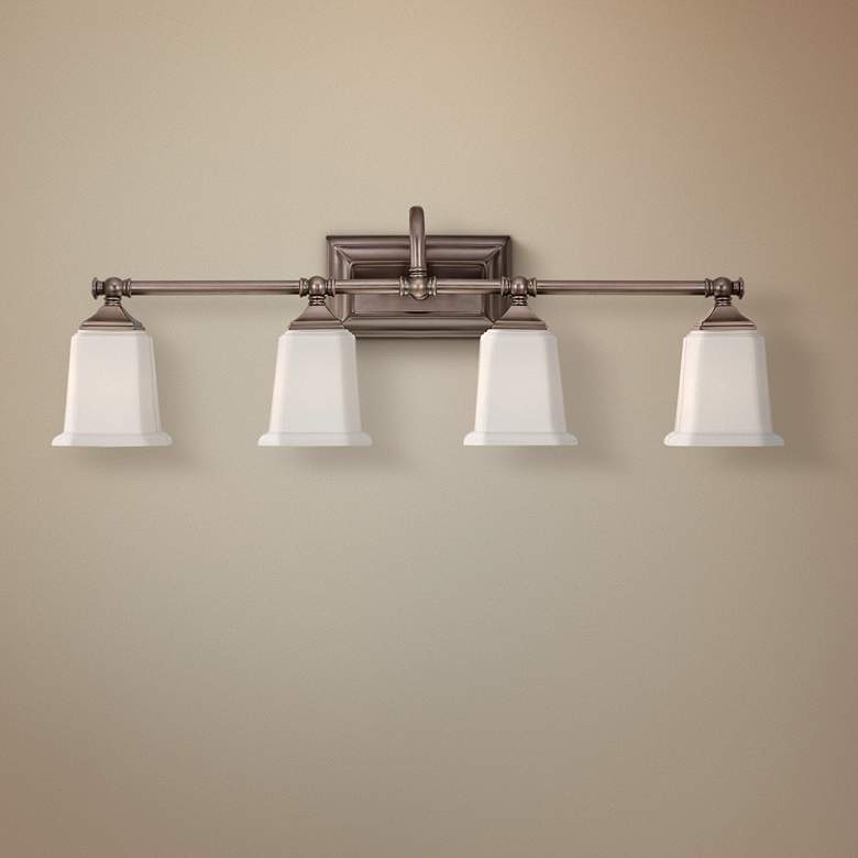 Image 1 Quoizel Nicholas 30 1/2" Wide Harbor Bronze Bath Light