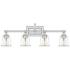 Quoizel Nicholas 30 1/2"W Polished Chrome 4-Light Bath Light