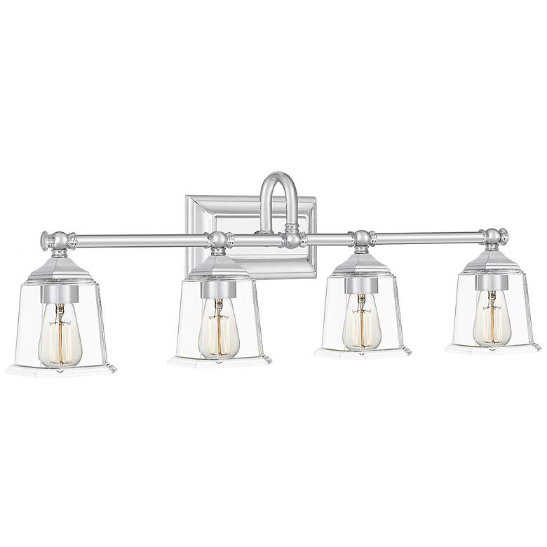 Image 2 Quoizel Nicholas 30 1/2"W Polished Chrome 4-Light Bath Light more views