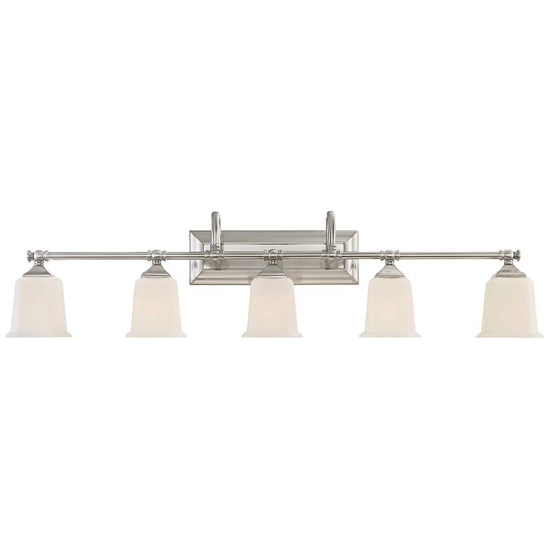 Image 2 Quoizel Nicholas 41 3/4 inch Wide Brushed Nickel Bath Light