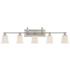 Quoizel Nicholas 41 3/4" Wide Brushed Nickel Bath Light