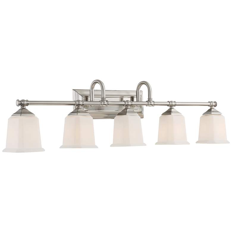 Image 3 Quoizel Nicholas 41 3/4" Wide Brushed Nickel Bath Light more views