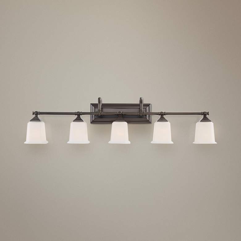 Image 1 Quoizel Nicholas 41 3/4" Wide Harbor Bronze Bath Light