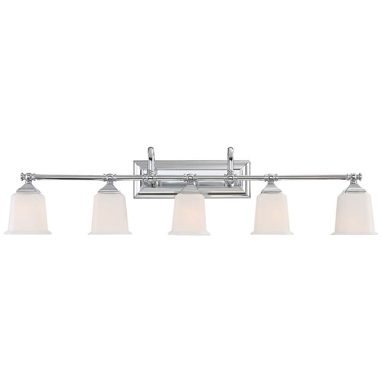 Image 1 Quoizel Nicholas 41 3/4 inch Wide Polished Chrome Bath Light