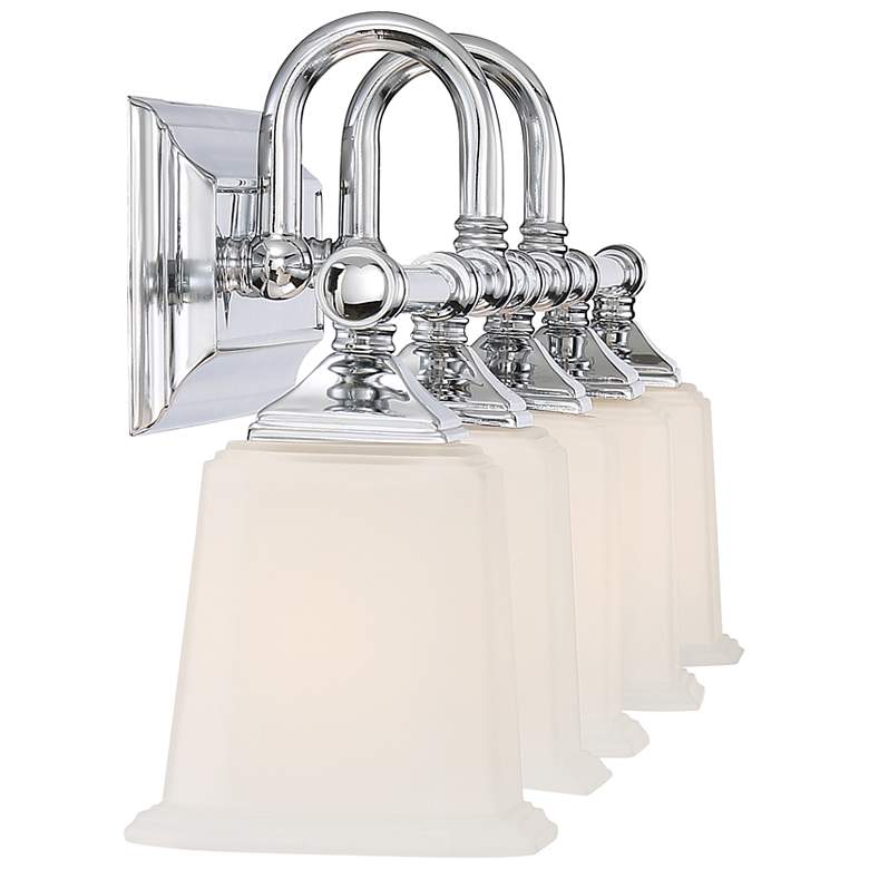 Image 3 Quoizel Nicholas 41 3/4 inch Wide Polished Chrome Bath Light more views