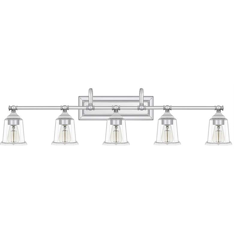 Image 2 Quoizel Nicholas 41 3/4"W Polished Chrome 5-Light Bath Light more views