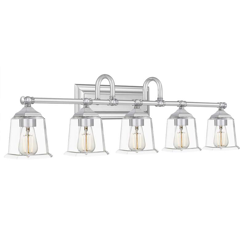 Image 3 Quoizel Nicholas 41 3/4"W Polished Chrome 5-Light Bath Light more views