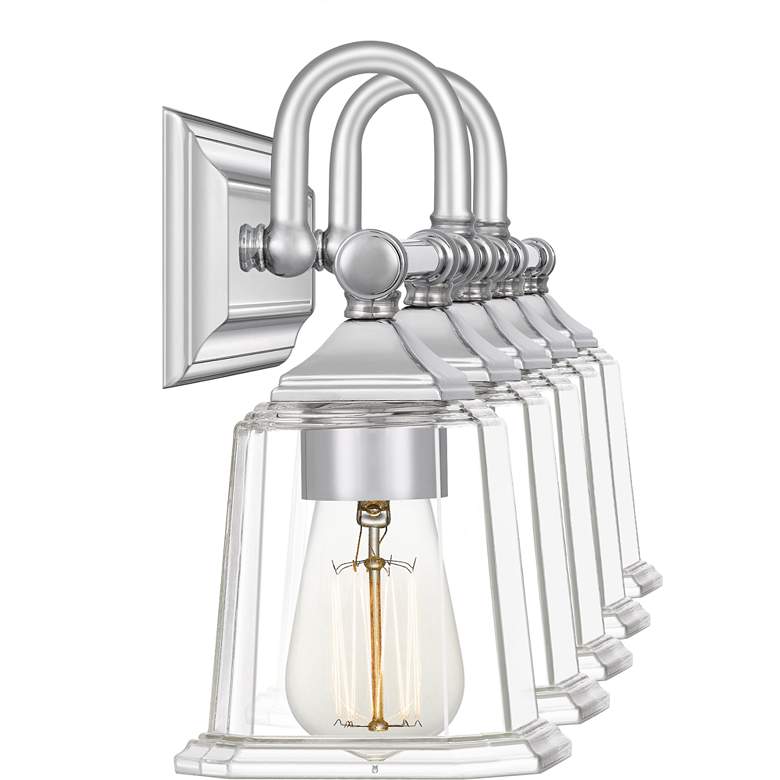 Image 4 Quoizel Nicholas 41 3/4 inchW Polished Chrome 5-Light Bath Light more views