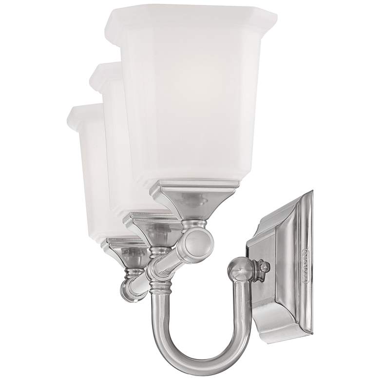 Image 3 Quoizel Nicholas Collection 22" Wide Brushed Nickel Bathroom Light more views