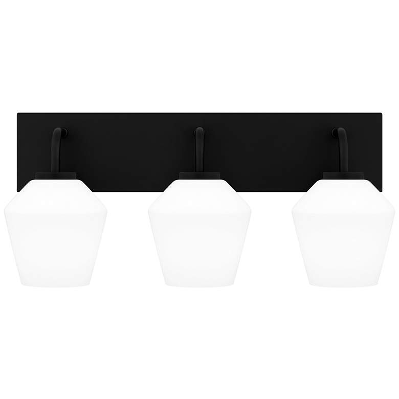 Image 2 Quoizel Nielson 21 1/4" Wide Matte Black 3-Light Bath Light