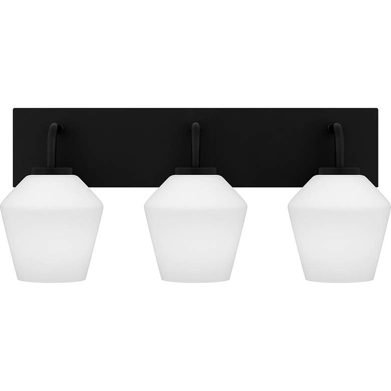 Image 4 Quoizel Nielson 21 1/4" Wide Matte Black 3-Light Bath Light more views
