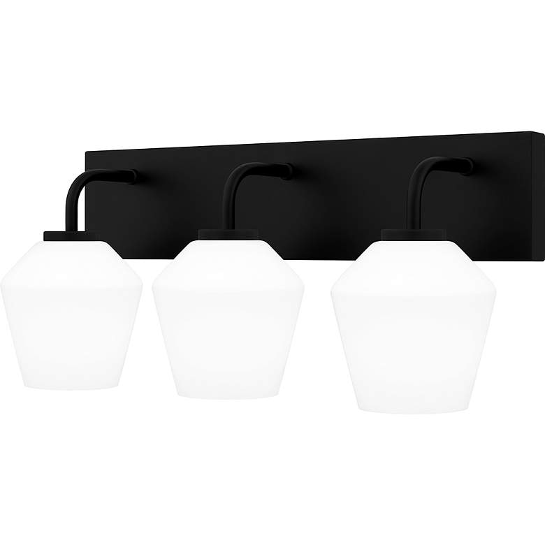 Image 5 Quoizel Nielson 21 1/4" Wide Matte Black 3-Light Bath Light more views