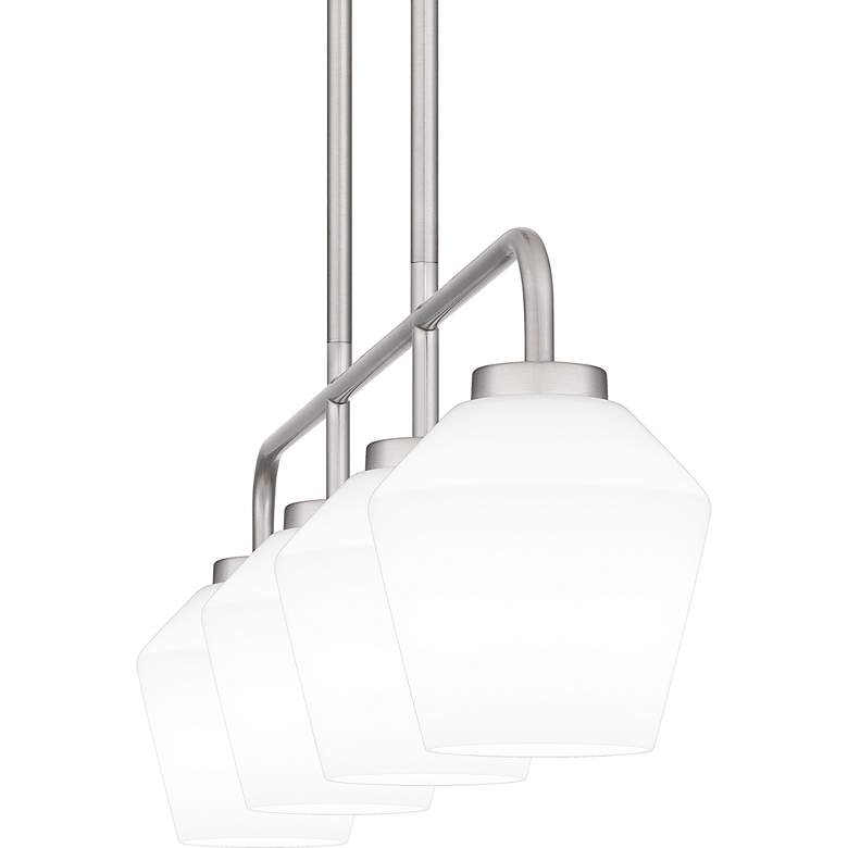 Image 5 Quoizel Nielson 36"W Brushed Nickel 4-Light Island Pendant more views