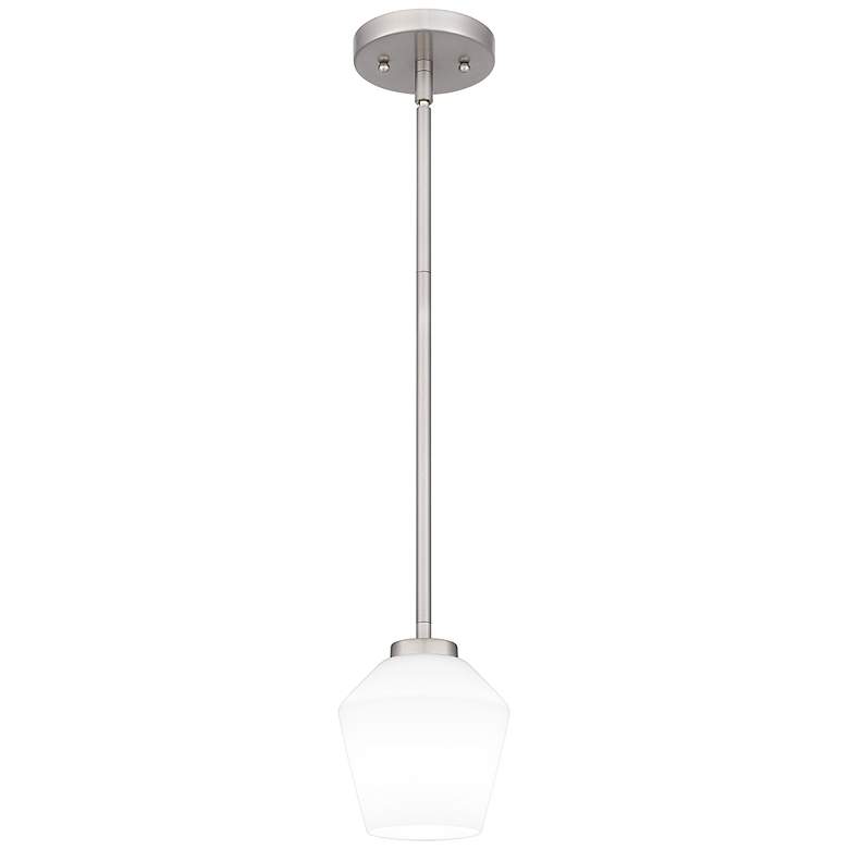 Image 1 Quoizel Nielson 5 1/2" Wide Brushed Nickel Mini Pendant