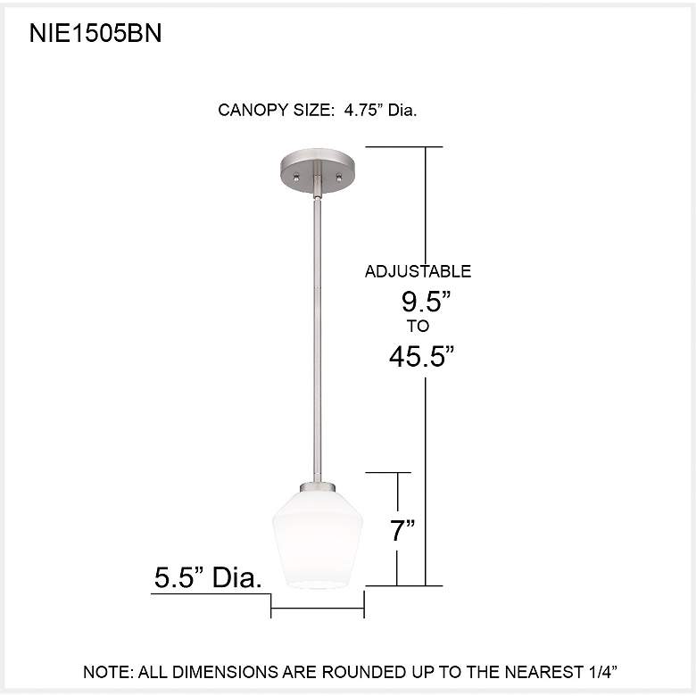 Image 7 Quoizel Nielson 5 1/2" Wide Brushed Nickel Mini Pendant more views