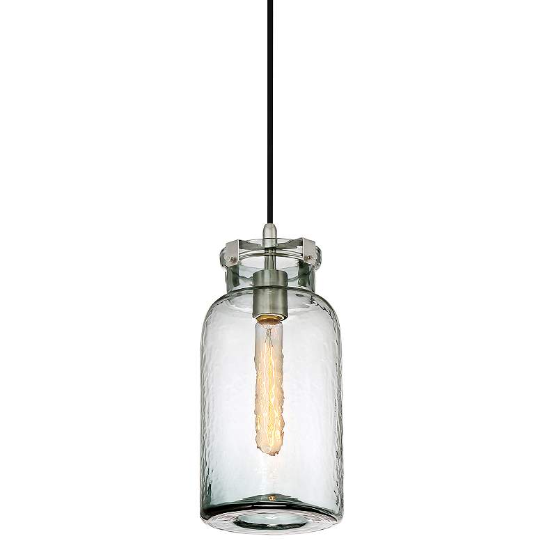 Image 1 Quoizel Nob Hill 6 1/4" Wide Brushed Nickel Mini Pendant