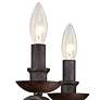 Quoizel Noble 14" High Rustic Black Wall Sconce