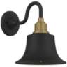 Quoizel Nocturne 11 1/2" High Earth Black Outdoor Wall Light