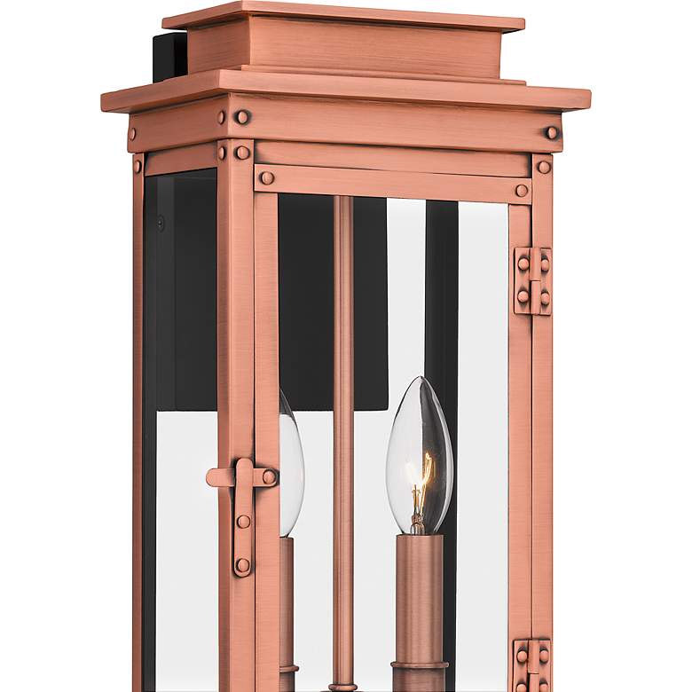 Image 6 Quoizel Noelle 15 1/2" High Aged Copper Outdoor Wall Light more views