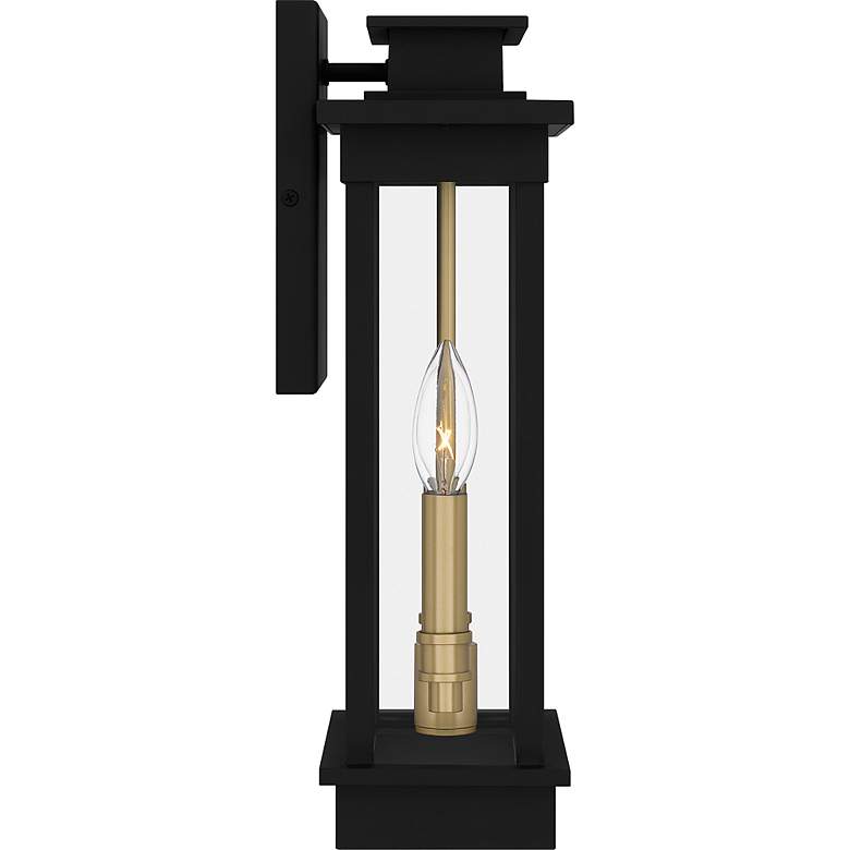 Image 4 Quoizel Noelle 15 1/2" High Matte Black Outdoor Wall Light more views