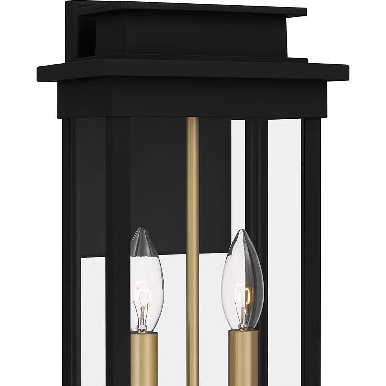 Image 5 Quoizel Noelle 15 1/2" High Matte Black Outdoor Wall Light more views