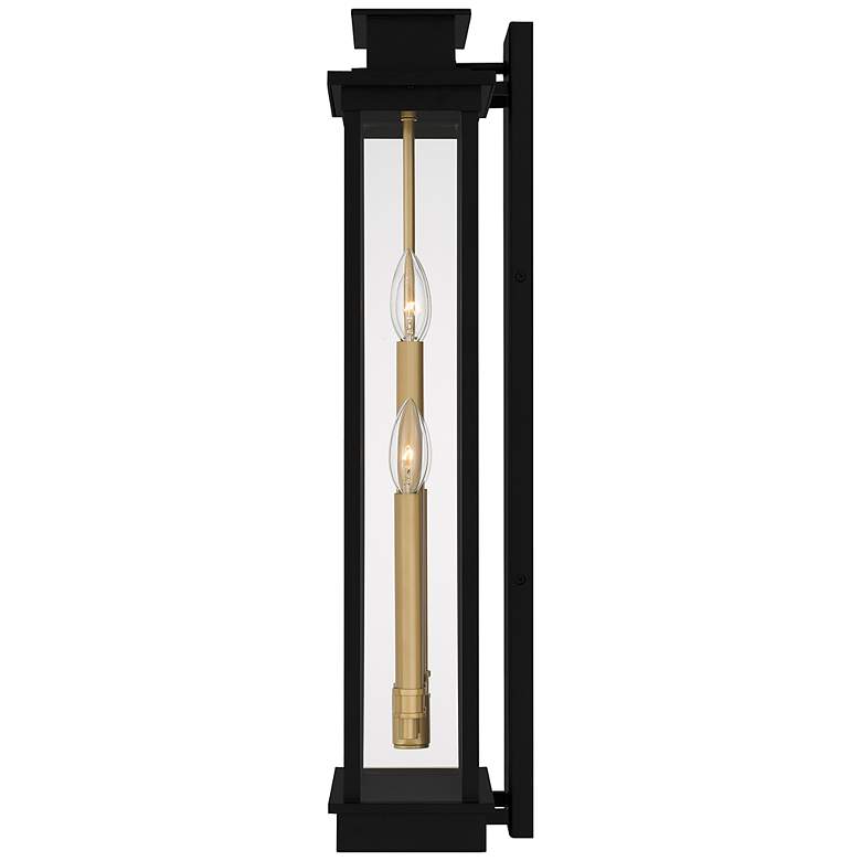 Image 4 Quoizel Noelle 26"H Matte Black 4-Light Outdoor Wall Light more views