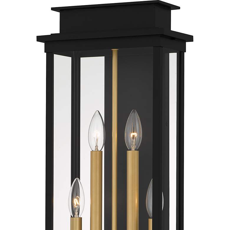 Image 5 Quoizel Noelle 26"H Matte Black 4-Light Outdoor Wall Light more views
