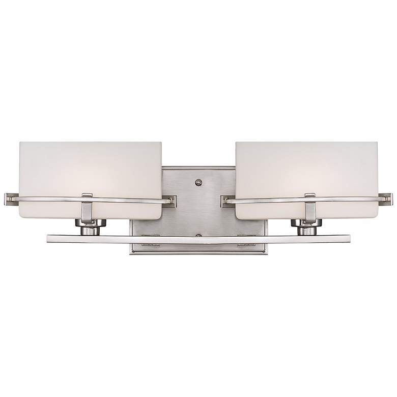 Image 1 Quoizel Nolan 19" Wide LED Brushed Nickel Bath Light