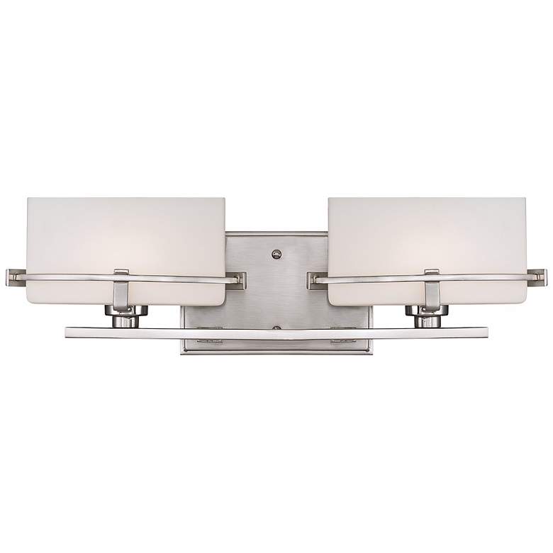 Image 1 Quoizel Nolan 19 inch Wide LED Brushed Nickel Bath Light