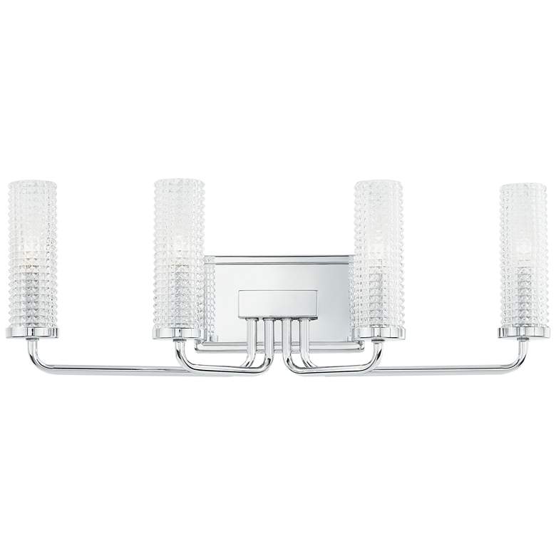 Image 1 Quoizel Nora 24" Wide Polished Chrome 4-Light Bath Light