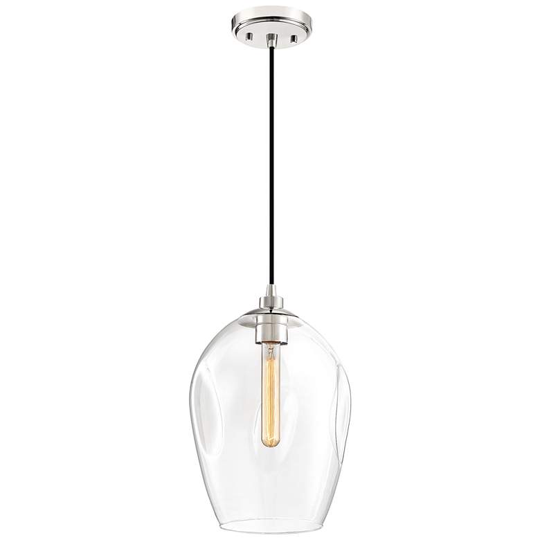 Image 2 Quoizel Nostalgia 9 1/2" Wide Pinched Clear Glass Mini Pendant