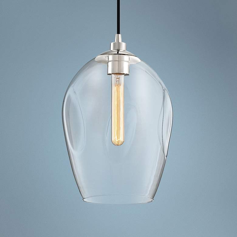 Image 1 Quoizel Nostalgia 9 1/2" Wide Pinched Clear Glass Mini Pendant