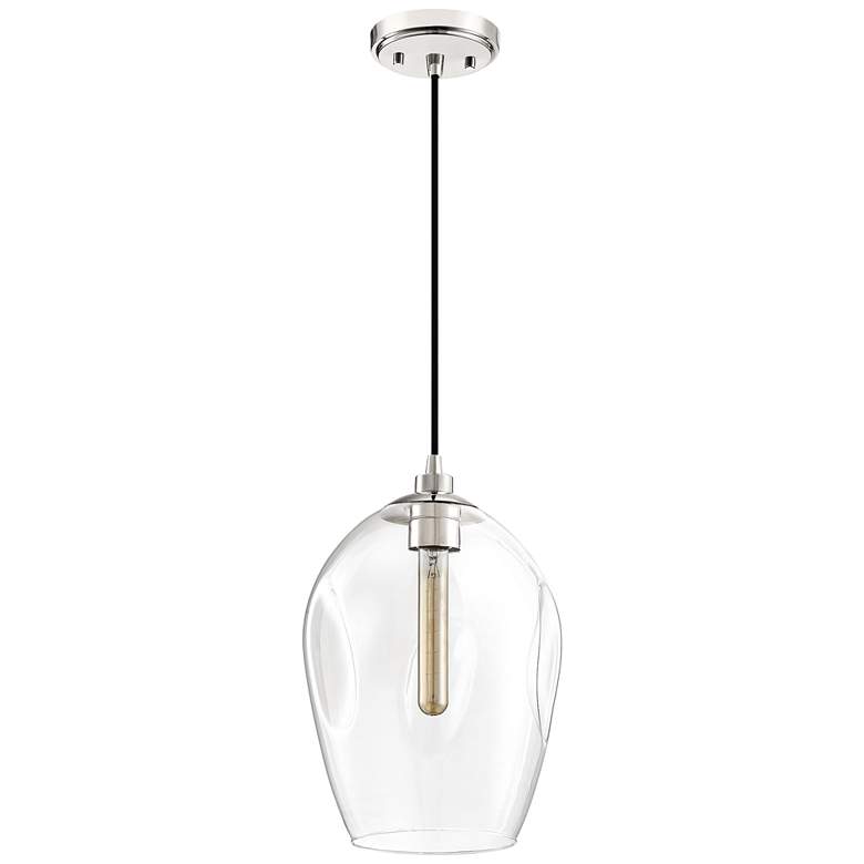 Image 3 Quoizel Nostalgia 9 1/2" Wide Pinched Clear Glass Mini Pendant more views