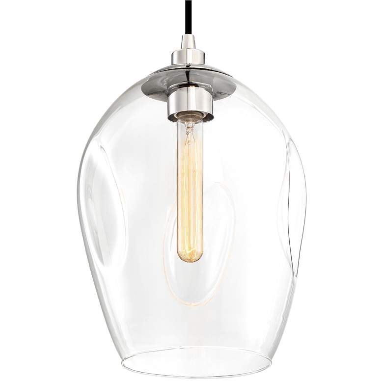 Image 5 Quoizel Nostalgia 9 1/2" Wide Pinched Clear Glass Mini Pendant more views