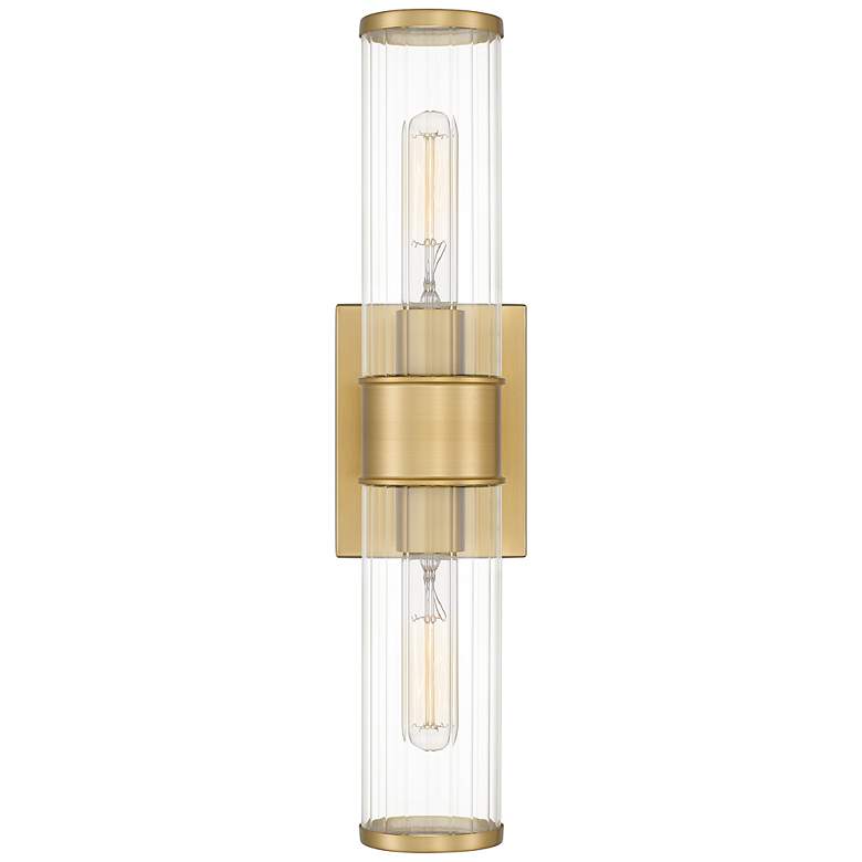 Image 1 Quoizel Nova 18 3/4" Wide Aged Brass 2-Light Bath Light