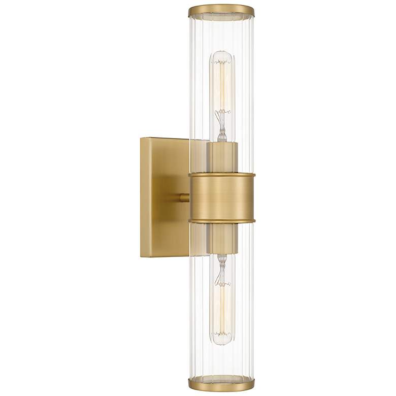 Image 2 Quoizel Nova 18 3/4 inch Wide Aged Brass 2-Light Bath Light more views