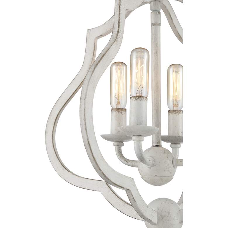 Image 6 Quoizel O&#39;Keefe 15 inch Wide Antique White 4-Light Ceiling Light more views