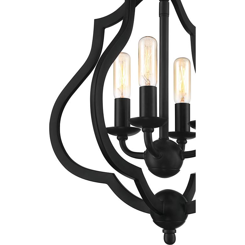 Image 5 Quoizel O'Keefe 15" Wide Matte Black 4-Light Ceiling Light more views