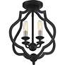 7_Quoizel O'Keefe 15" Wide Matte Black 4-Light Ceiling Light more views