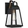Quoizel O'Leary 12 1/2" High Earth Black Outdoor Wall Light