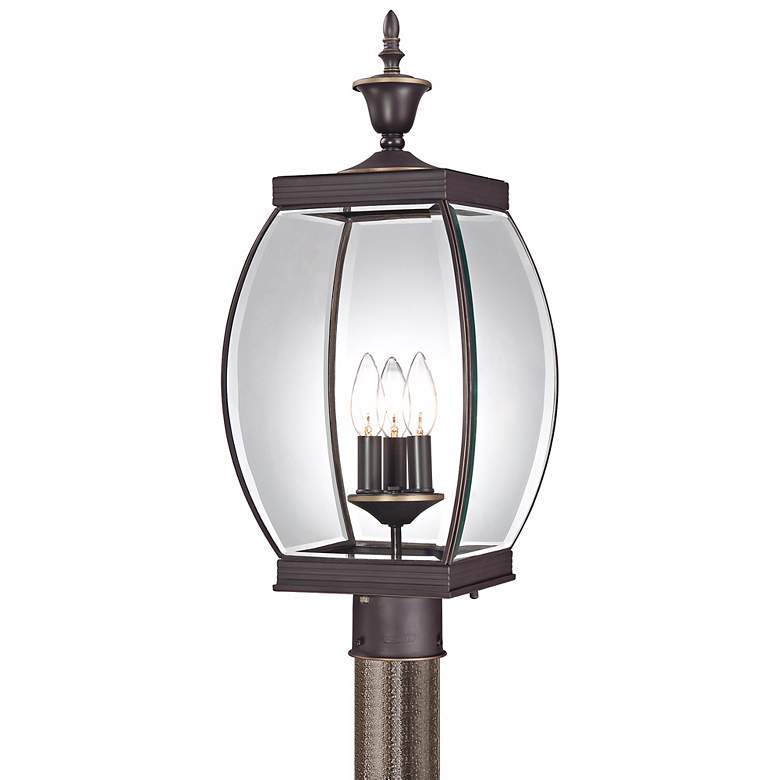 Image 1 Quoizel Oasis 22" High Bronze Finish Outdoor Post Light