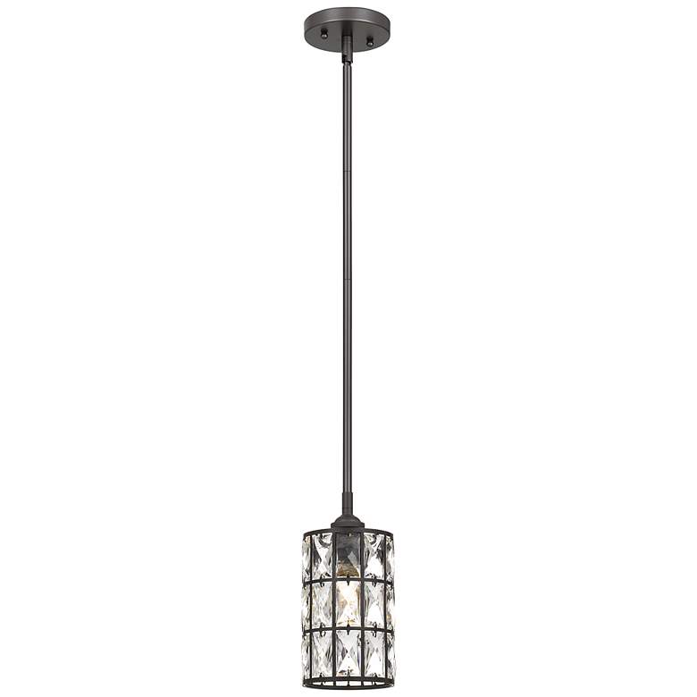 Image 2 Quoizel Oliver 5" Wide Western Bronze Mini Pendant