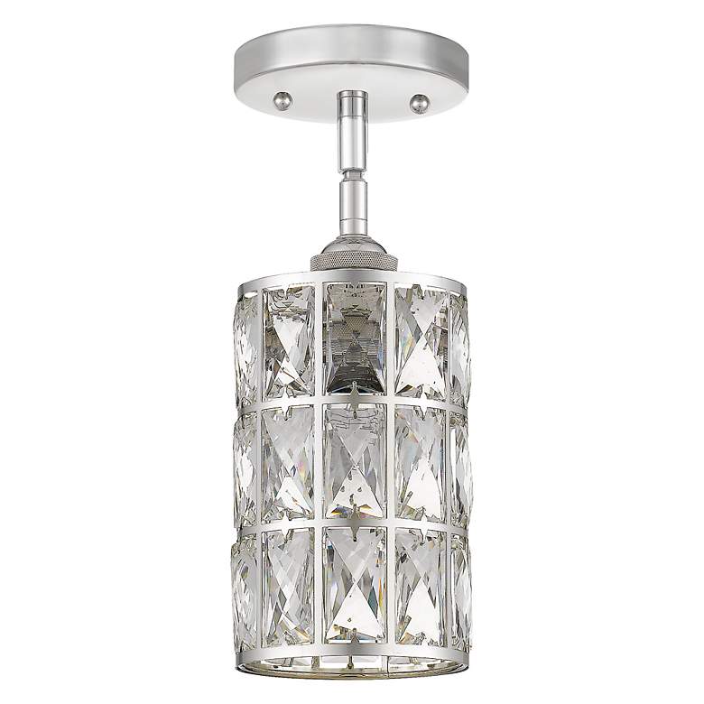 Image 4 Quoizel Oliver 5"W Polished Nickel and Crystal Mini Pendant more views