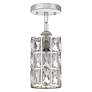 Quoizel Oliver 5"W Polished Nickel and Crystal Mini Pendant