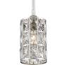 Quoizel Oliver 5"W Polished Nickel and Crystal Mini Pendant