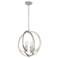 Quoizel Orion 18" Wide Brushed Nickel 4-Light Open Orb Pendant