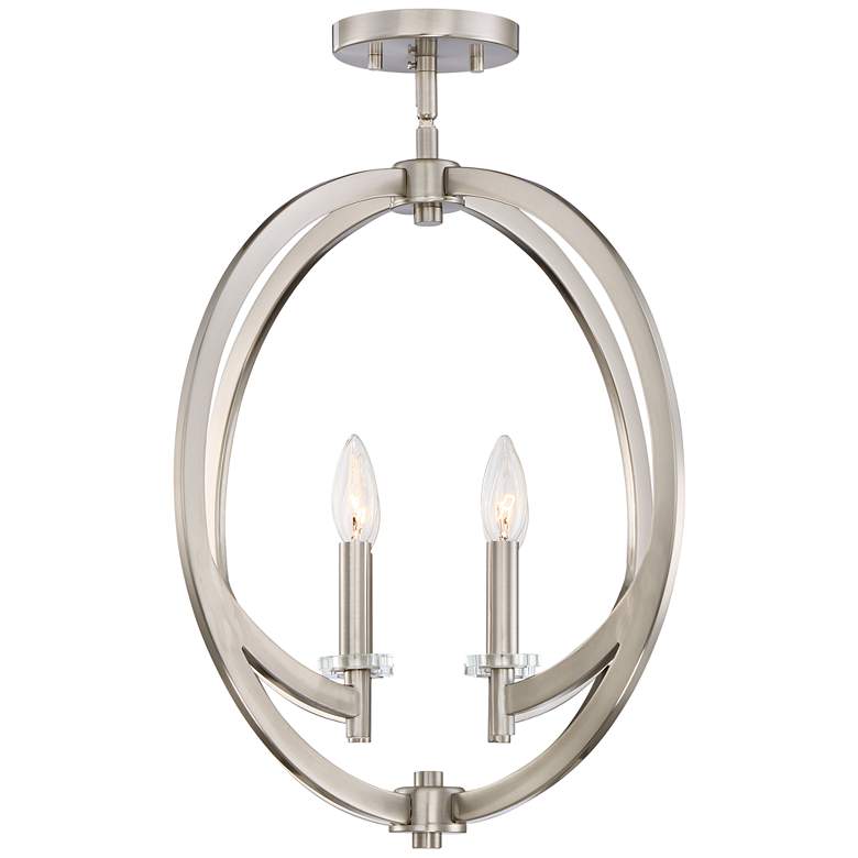 Image 5 Quoizel Orion 18" Wide Brushed Nickel 4-Light Open Orb Pendant more views