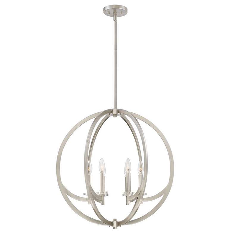 Image 1 Quoizel Orion 24" Wide Brushed Nickel 6-Light Pendant