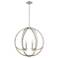 Quoizel Orion 24" Wide Brushed Nickel 6-Light Pendant